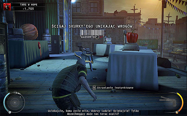 If you play on one of higher difficulty setting then return to the place, where youve encounter a sniper earlier and go down the stairs - Hope Fair | 16: Operation Sledgehammer - 16: Operation Sledgehammer - Hitman: Absolution Game Guide