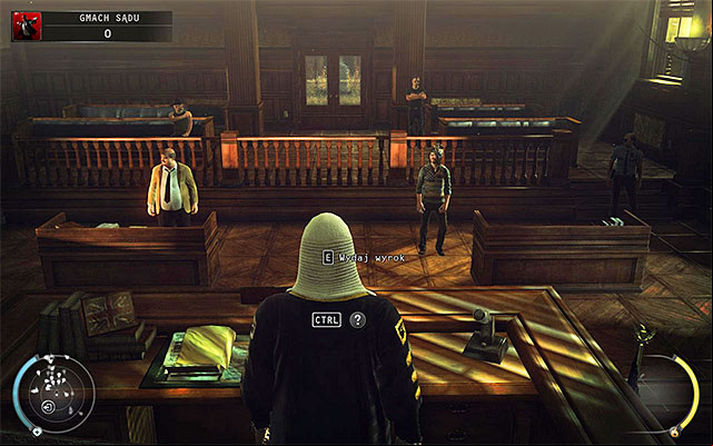 Hide judges body and take his gavel - 15: Skurkys Law - p. 2 | Challenges - Challenges - Hitman: Absolution Game Guide