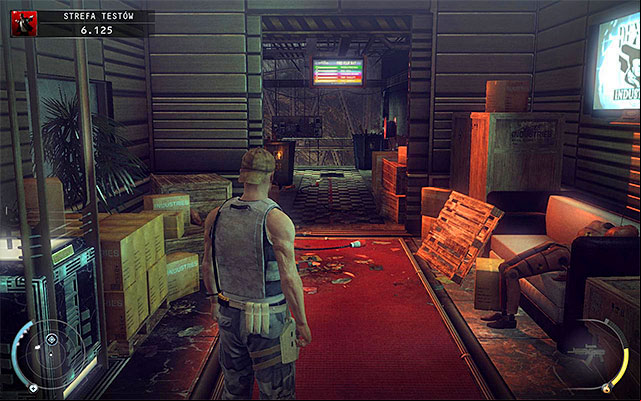 Before you leave this area, I suggest obtaining any disguise (unless you do not want to attack anyone) - Test Facility - Accessing the test facility | 12: Death Factory - 12: Death Factory - Hitman: Absolution Game Guide