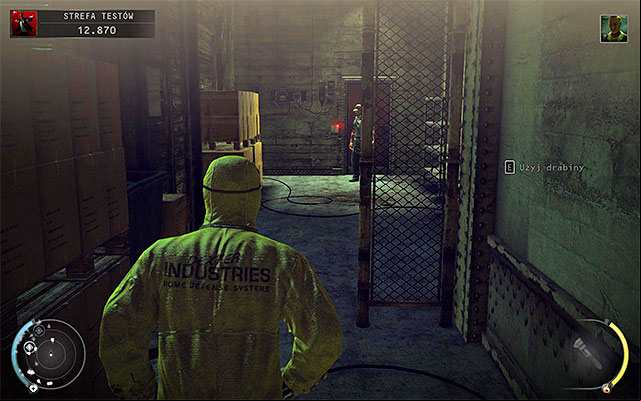 Proximity mines are not only explosive objects available in the test facility because you may also use remote explosives - Test Facility - Murdering Dr. Green | 12: Death Factory - 12: Death Factory - Hitman: Absolution Game Guide