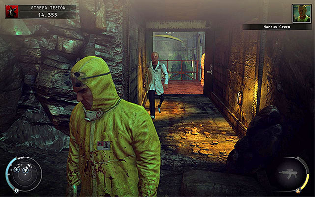 You can also drop the body to a waste tank located behind main buildings - Test Facility - Murdering Dr. Green | 12: Death Factory - 12: Death Factory - Hitman: Absolution Game Guide