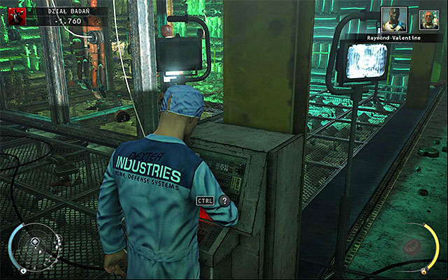Regardless of your behavior you have to wait until Raymond gets inside the bomb chamber - R&D - Murdering Dr. Valentine | 12: Death Factory - 12: Death Factory - Hitman: Absolution Game Guide
