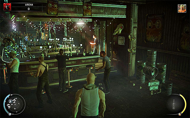 There is nothing interesting on the lower level of the arena, so sooner or later youll have to get to its upper levels - The Arena - Exploring the arena | 13: Fight Night - 13: Fight Night - Hitman: Absolution Game Guide