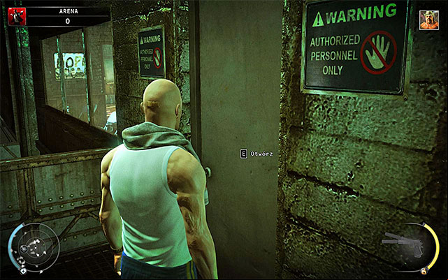 Another age leading to the arena rooftop is located in the VIP box - The Arena - Murdering Sanchez in traditional way | 13: Fight Night - 13: Fight Night - Hitman: Absolution Game Guide