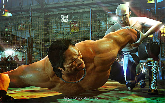 After the first group of QTE scenes, Agent 47 will get from Sanchez information about Victoria, learning that she is being held by a sheriff in a local prison - The Arena - Fighting with Sanchez on the ring | 13: Fight Night - 13: Fight Night - Hitman: Absolution Game Guide