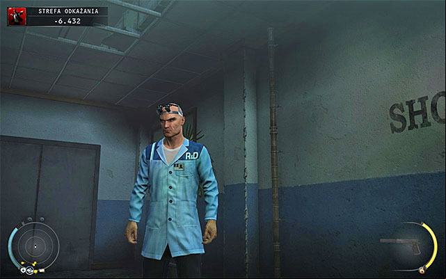 Researcher disguise can be obtained for the first time in Decontamination stage but it would be better to get it in the R&D stage, by attacking one of scientist in side silos rooms - 12: Death Factory - p. 1 | Challenges - Challenges - Hitman: Absolution Game Guide