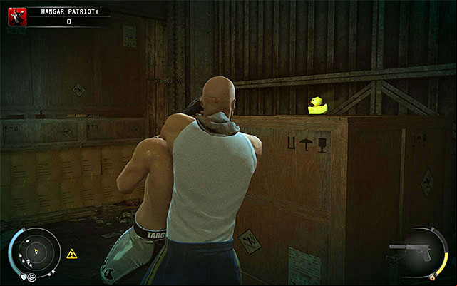 Wait, until Patriot gets to some secluded place and then stun him and hide his body in a nearby container - 13: Fight Night | Challenges - Challenges - Hitman: Absolution Game Guide
