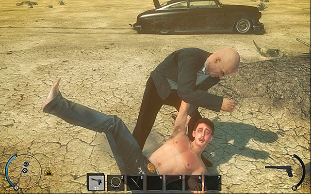 If you want to murder Lenny, you can beat him in a melee fight - Desert | 10: End of the Road - 10: End of the Road - Hitman: Absolution Game Guide