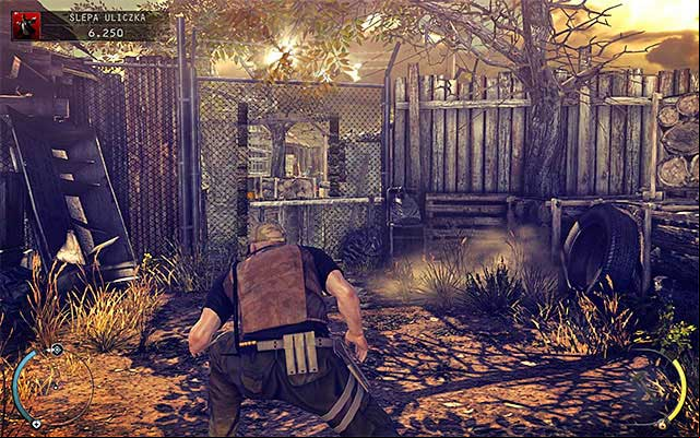 On higher difficulty levels the mentioned road is guarded by at least one person - Dead End - Disabling primary and backup security systems | 11: Dexter Industries - 11: Dexter Industries - Hitman: Absolution Game Guide