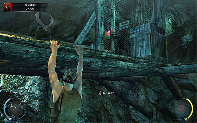 If you do not have a key card or you do not want to risk too much, a better idea is to move towards the edge of the bridge, descend and then move to the left or right in order to omit the gate - Descent - Getting into mines | 11: Dexter Industries - 11: Dexter Industries - Hitman: Absolution Game Guide