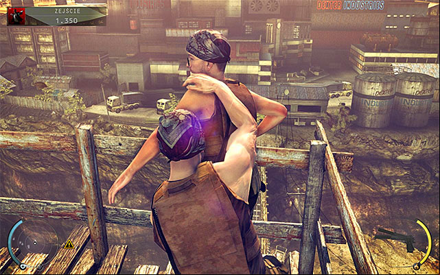 Another possibility is to push the enemy leaning over the railing - 11: Dexter Industries | Challenges - Challenges - Hitman: Absolution Game Guide