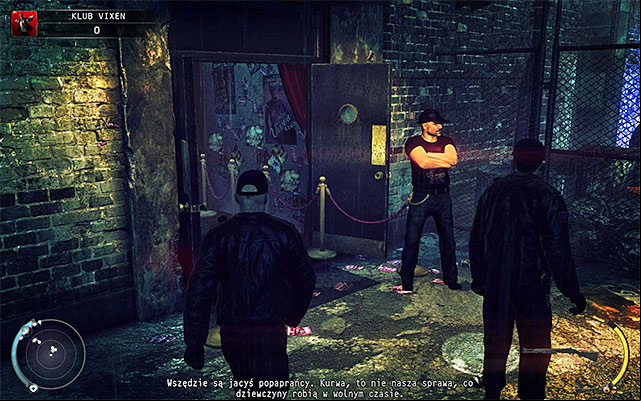 The first option is to use the main club entrance - The Vixen Club - Getting inside the club | 5: Hunter and Hunted - 5: Hunter and Hunted - Hitman: Absolution Game Guide