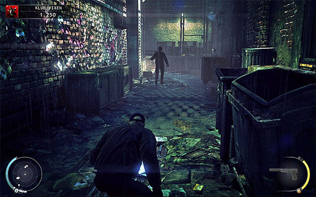 If you do not have a proper disguise, you can obtain one - The Vixen Club - Getting inside the club | 5: Hunter and Hunted - 5: Hunter and Hunted - Hitman: Absolution Game Guide