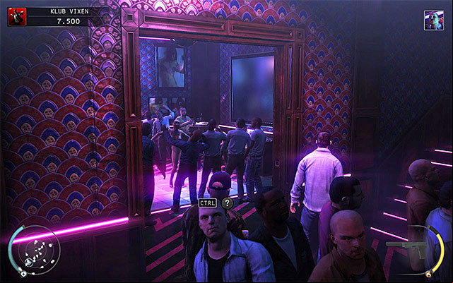 The third opportunity to kill Dom is connected with faking an accident in the area with a bachelor party (screen above) - The Vixen Club - Killing Dom Osmond | 5: Hunter and Hunted - 5: Hunter and Hunted - Hitman: Absolution Game Guide