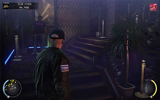 The second method is to use the door located near private booths for guests - The Vixen Club - Getting out of the club | 5: Hunter and Hunted - 5: Hunter and Hunted - Hitman: Absolution Game Guide