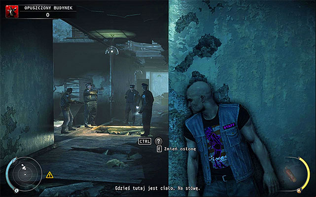 I do not recommend moving towards previously mentioned groups, unless you wear Chicago policeman disguise and play on one of lower difficulty levels - Derelict Building | 5: Hunter and Hunted - 5: Hunter and Hunted - Hitman: Absolution Game Guide