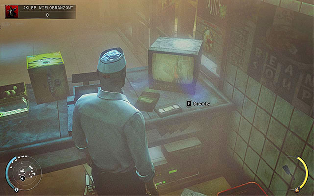 Only now I advise moving to the area reserved for clients of convenience store - Convenience Store - Getting to the exit | 5: Hunter and Hunted - 5: Hunter and Hunted - Hitman: Absolution Game Guide
