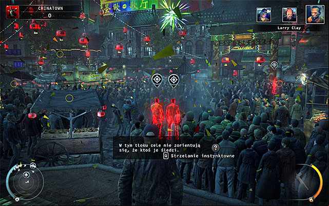 Go to the main area of Chinatown and spend some time to learn about current situation - Chinese New Year - Exploring Chinatown | 5: Hunter and Hunted - 5: Hunter and Hunted - Hitman: Absolution Game Guide