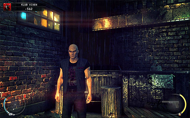 Strip club bouncer disguise might be obtained in The Vixen Club or Dressing Rooms stage - 5: Hunter and Hunted - p. 1 | Challenges - Challenges - Hitman: Absolution Game Guide