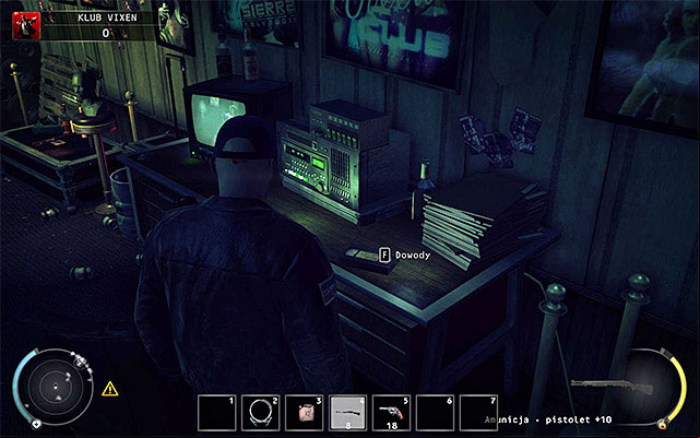 Second evidence can be obtained in The Vixen Club stage - 5: Hunter and Hunted - p. 1 | Challenges - Challenges - Hitman: Absolution Game Guide