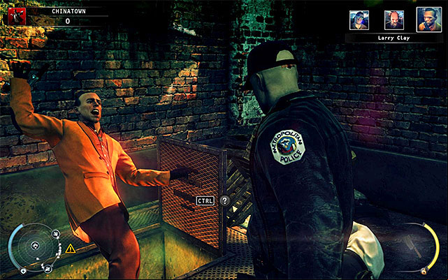 Wait for the start of the conversation, during which Larry will knock the vendor on the ground and start preparing for murdering him - 5: Hunter and Hunted - p. 2 | Challenges - Challenges - Hitman: Absolution Game Guide