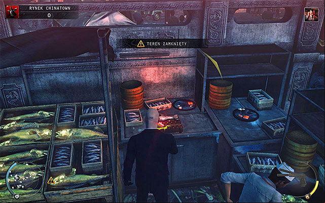 A poison youre looking for is fugu fish and note that it is watched by one of market vendors - Chinatown square - Poisoning the King of Chinatown | 2: The King of Chinatown - 2: The King of Chinatown - Hitman: Absolution Game Guide