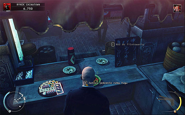 First we should recall that in the second mission fugu fish found on one of stalls is a poison - 2: The King of Chinatown | Challenges - Challenges - Hitman: Absolution Game Guide