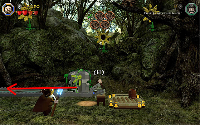 There are two more rabbits to save and it is going to be a bit more difficult to reach them - Stage 5 (The Troll Hoard): Save the rabbits of Rhosgobel | Walkthrough - Walkthrough - LEGO The Hobbit Game Guide & Walkthrough