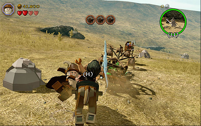 Tap rhythmically the indicated keys - Stage 5 (The Troll Hoard): The orc encounter | Walkthrough | LEGO The Hobbit - Walkthrough - LEGO The Hobbit Game Guide & Walkthrough