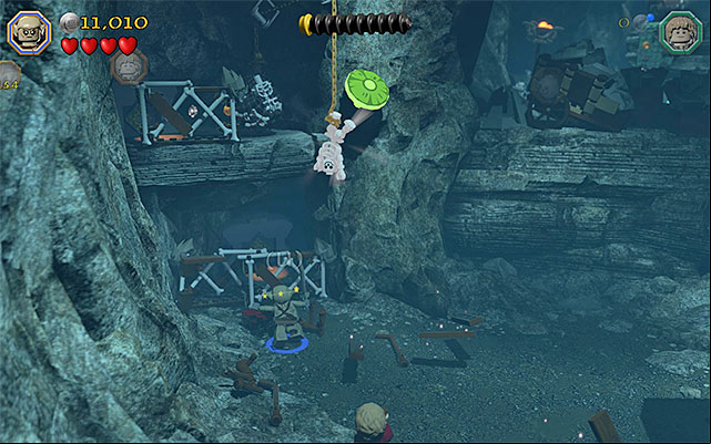 The fence with a age behind it - Stage 7 (Goblin-town): Cooperation with a goblin | Walkthrough | LEGO The Hobbit - Walkthrough - LEGO The Hobbit Game Guide & Walkthrough