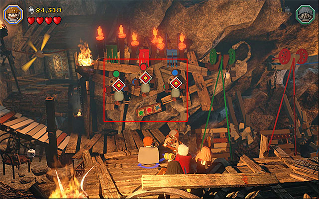 The game will soon start following another group - Stage 7 (Goblin-town): Escape from the goblin city | Walkthrough - Walkthrough - LEGO The Hobbit Game Guide & Walkthrough