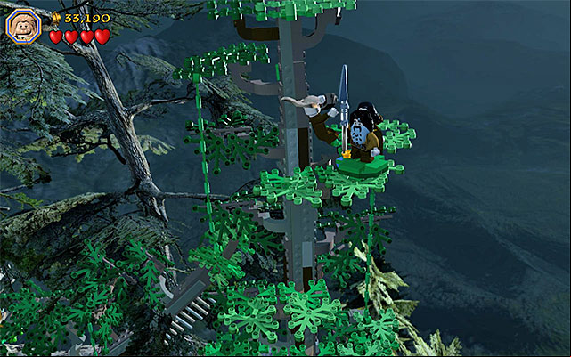 Climb onto Bifur - Stage 8 (Out of the Frying Pan...): Escape the orcs | Walkthrough - Walkthrough - LEGO The Hobbit Game Guide & Walkthrough