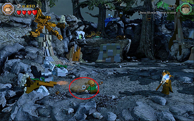 The key has been buried under the ground - Stage 8 (Out of the Frying Pan...) | Main Stages - Collectibles - Main Stages - Collectibles - LEGO The Hobbit Game Guide & Walkthrough