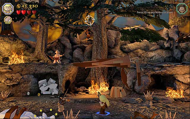 Requirements: bow (e - Stage 8 (Out of the Frying Pan...) | Main Stages - Collectibles - Main Stages - Collectibles - LEGO The Hobbit Game Guide & Walkthrough