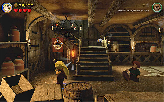 One of the three targets - Stage 9 (Queer Lodgings) | Main Stages - Collectibles - Main Stages - Collectibles - LEGO The Hobbit Game Guide & Walkthrough