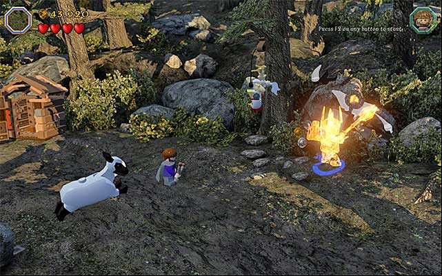 You need to be playing as Sauron - Stage 9 (Queer Lodgings) | Main Stages - Collectibles - Main Stages - Collectibles - LEGO The Hobbit Game Guide & Walkthrough