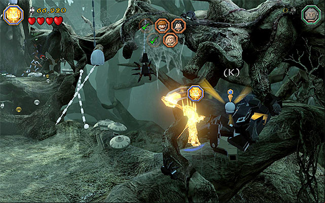 Use Saurons blade - Stage 10 (Flies and Spiders) | Main Stages - Collectibles - Main Stages - Collectibles - LEGO The Hobbit Game Guide & Walkthrough
