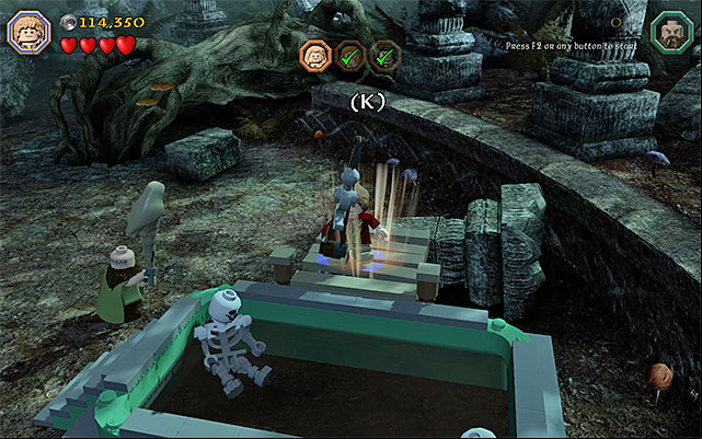 The place where you complete the fishing minigame - Stage 10 (Flies and Spiders) | Main Stages - Collectibles - Main Stages - Collectibles - LEGO The Hobbit Game Guide & Walkthrough