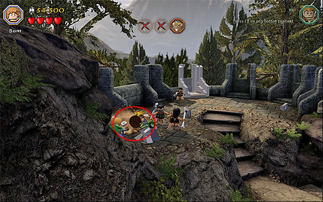 Use the spade to dig out the treasure - Stage 11 (Barrels Out of Bond) | Main Stages - Collectibles - Main Stages - Collectibles - LEGO The Hobbit Game Guide & Walkthrough