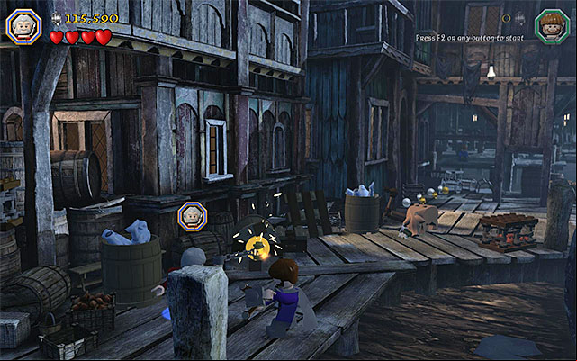 Reach the catch - Stage 12 (A Warm Welcome) | Main Stages - Collectibles - Main Stages - Collectibles - LEGO The Hobbit Game Guide & Walkthrough