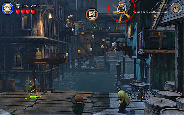 Requirements: bow (e - Stage 12 (A Warm Welcome) | Main Stages - Collectibles - Main Stages - Collectibles - LEGO The Hobbit Game Guide & Walkthrough