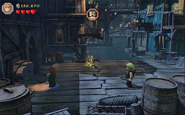 The manhole - Stage 12 (A Warm Welcome) | Main Stages - Collectibles - Main Stages - Collectibles - LEGO The Hobbit Game Guide & Walkthrough