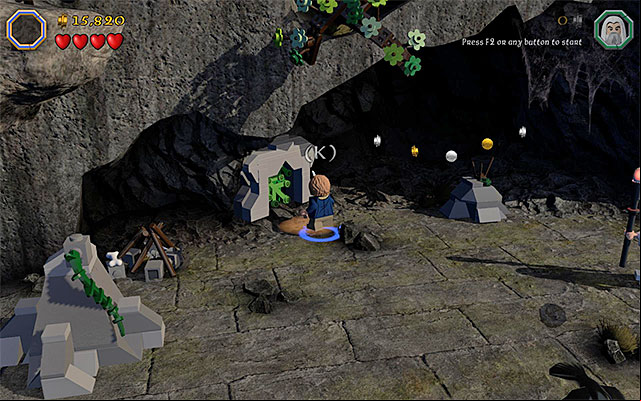 The manhole to the ledge with the catch - Stage 13 (Looking for Proof) | Main Stages - Collectibles - Main Stages - Collectibles - LEGO The Hobbit Game Guide & Walkthrough