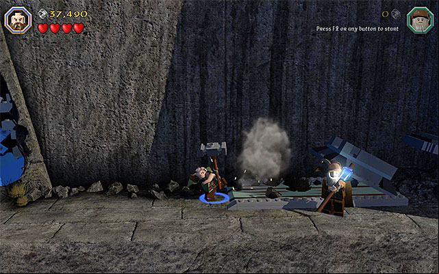 Use the warhammer only after you complete the path - Stage 13 (Looking for Proof) | Main Stages - Collectibles - Main Stages - Collectibles - LEGO The Hobbit Game Guide & Walkthrough