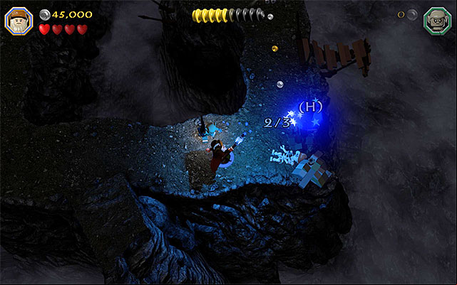 One of the three objects that you need to fire the magic projectile at - Stage 13 (Looking for Proof) | Main Stages - Collectibles - Main Stages - Collectibles - LEGO The Hobbit Game Guide & Walkthrough