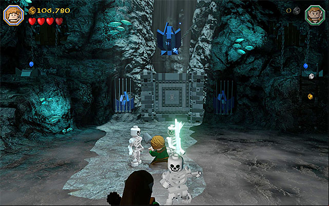 Attack the skeletons and retrieve the treasure from one of them - Stage 13 (Looking for Proof) | Main Stages - Collectibles - Main Stages - Collectibles - LEGO The Hobbit Game Guide & Walkthrough