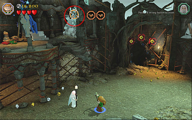 The fourth target - Stage 14 (The Necromancer) | Main Stages - Collectibles - Main Stages - Collectibles - LEGO The Hobbit Game Guide & Walkthrough