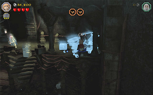 Put on The Ring and complete the structure - Stage 14 (The Necromancer) | Main Stages - Collectibles - Main Stages - Collectibles - LEGO The Hobbit Game Guide & Walkthrough