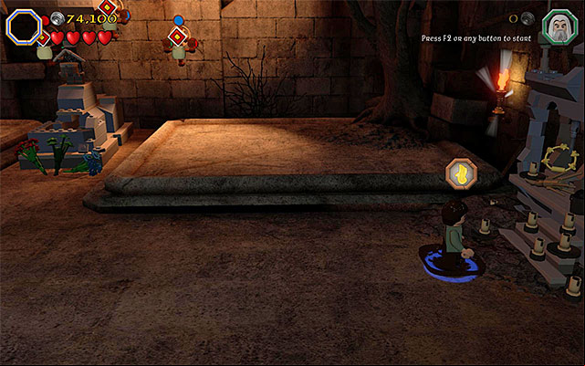 The place where you start fire - Stage 14 (The Necromancer) | Main Stages - Collectibles - Main Stages - Collectibles - LEGO The Hobbit Game Guide & Walkthrough
