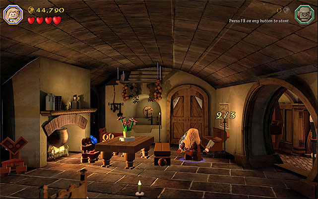 The second map - Stage 2 (An Unexpected Party) | Main Stages - Collectibles - Main Stages - Collectibles - LEGO The Hobbit Game Guide & Walkthrough